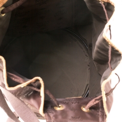 MCM Brown Nylon Sling Backpack