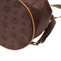 MCM Brown Nylon Sling Backpack
