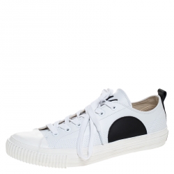 tilbehør disk 鍔 McQ by Alexander McQueen White/Black Leather And Rubber Swallow Plimsoll Low  Top Sneakers Size 43 McQ by Alexander McQueen | TLC