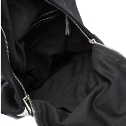 McQ by Alexander McQueen Black/White Nylon and Leather Pocket Backpack