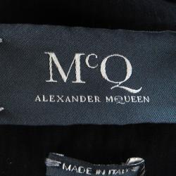 مملوكة مسبقًا McQ By Alexander McQueen Faded Black Denim Jacket S