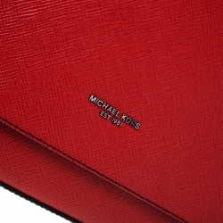 Michael Kors Ruby Saffiano Leather Harrison Messenger Bag