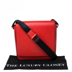 Michael Kors Ruby Saffiano Leather Harrison Messenger Bag