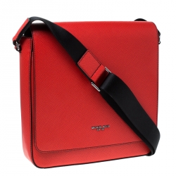 Michael Kors Ruby Saffiano Leather Harrison Messenger Bag