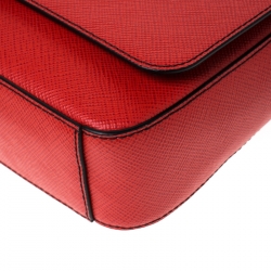 Michael Kors Ruby Saffiano Leather Harrison Messenger Bag