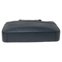 Michael Kors Navy Blue Leather Harrson Briefcase