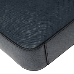 Michael Kors Navy Blue Leather Harrson Briefcase