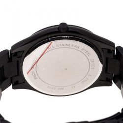 Michael Kors Black PVD Coated Steel Slim Runway MK221 Men's Wristwatch 42 mm