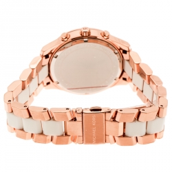 Michael Kors White Rose Gold Plated Steel Briar MK6467 Men's Wristwatch 40MM