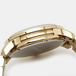 Michael Kors Champagne Gold Plated Stainless Steel Runway MK8077 Men's Wristwatch 45 mm