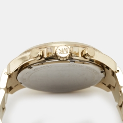 Michael Kors Grey Gold Plated Stainless Steel Gage MK8361 Men's Wristwatch 45 mm