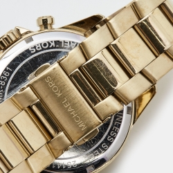 Michael Kors Grey Gold Plated Stainless Steel Gage MK8361 Men's Wristwatch 45 mm