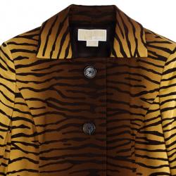 MICHAEL Michael Kors Animal Print Trench Coat M