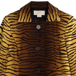 MICHAEL Michael Kors Animal Print Trench Coat M