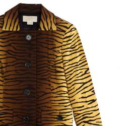 MICHAEL Michael Kors Animal Print Trench Coat M