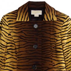 MICHAEL Michael Kors Animal Print Trench Coat M