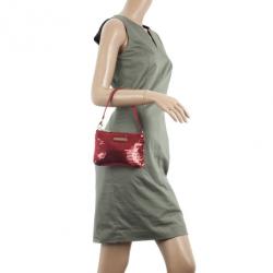 Pre Owned Michael by Michael Kors Red Sequin Wristlet