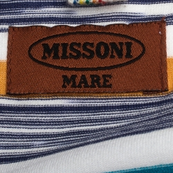 Pre Owned Missoni Mare Multicolor Striped Cotton T Shirt L