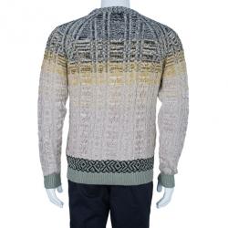 Pre Owned Missoni Men's Cable Knit Degrade Sweater M