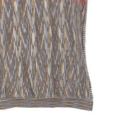 مملوكة مسبقًا قميص ميزوني متعدد الألوان رقبة ضيقة مغزول للرجال L