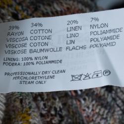 Pre Owned Missoni Men's Multicolor Knit Bomber Jacket L