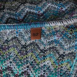 Pre Owned Missoni Men's Zig-Zag Button Down Sleeveless Cardigan L