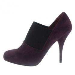مملوكة مسبقًا Miu Miu Purple Suede Ankle Booties Size 38