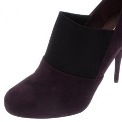 مملوكة مسبقًا Miu Miu Purple Suede Ankle Booties Size 38