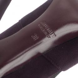 مملوكة مسبقًا Miu Miu Purple Suede Ankle Booties Size 38