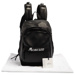 Moncler Black Polyamide Logo-Print Gimont Backpack