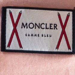 Pre Owned Moncler Gamme Bleu Pink Cotton Arm Stripe T-Shirt XL
