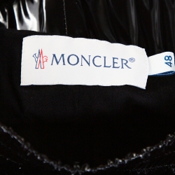 Pre Owned Moncler X Palm Angels Black Synthetic Logo Accented Joggers M