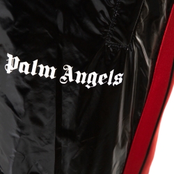 Pre Owned Moncler X Palm Angels Black Synthetic Logo Accented Joggers M
