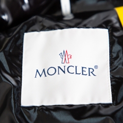 Pre Owned Moncler X Palm Angels Red & Black Synthetic Goose Down Filled Puffer Jacket S