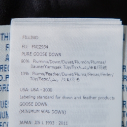 Pre Owned Moncler Black Knit Puffer Back Detail Hoodie XL