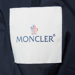 Moncler Navy Blue Synthetic Puffer Parka Jacket XL