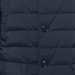 Moncler Navy Blue Synthetic Puffer Parka Jacket XL