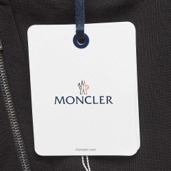 Pre Owned Moncler Black Cotton Knit Sweat Pants S