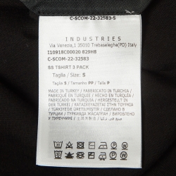 Pre Owned Moncler Black Cotton Knit Crew Neck Tshirt S