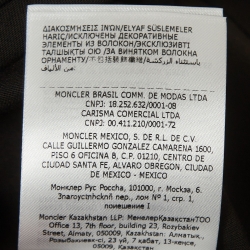 Pre Owned Moncler Black Cotton Knit Crew Neck Tshirt S