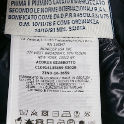 Pre Owned Moncler Longue Saison Blue Nylon Down Jacket L