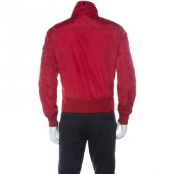 Moncler Red Zip Front Victor Blouson Jacket M