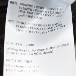 Pre Owned Moncler Brown Quilted Down Hooded Puffer Jacket XXL