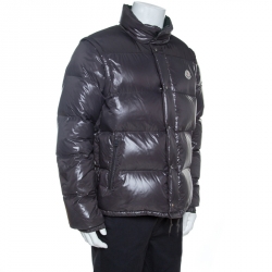 Pre Owned Moncler Grey Down Convertible Hooded Puffer Jacket / Vest XXL