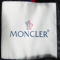 Pre Owned Moncler Grey Wool Quilted Down Hooded Montgenevre Jacket XXL