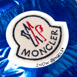 Pre Owned Moncler Genius Metallic Blue Palm Angels Quilted Down Vest M