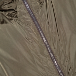 Moncler Olive Green Nylon Reversible Gobert Jacket M