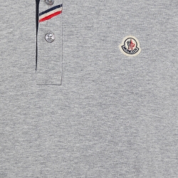 Pre Owned Moncler Grey Cotton Knit Long Sleeve T-Shirt XXL