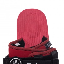 Moncler x Palm Angels x Suicoke Red/Black Fabric And Nylon Moto Slides Size 42