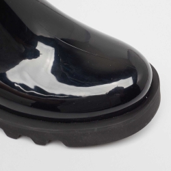 Moncler Black Rubber Rain Boots Size 40